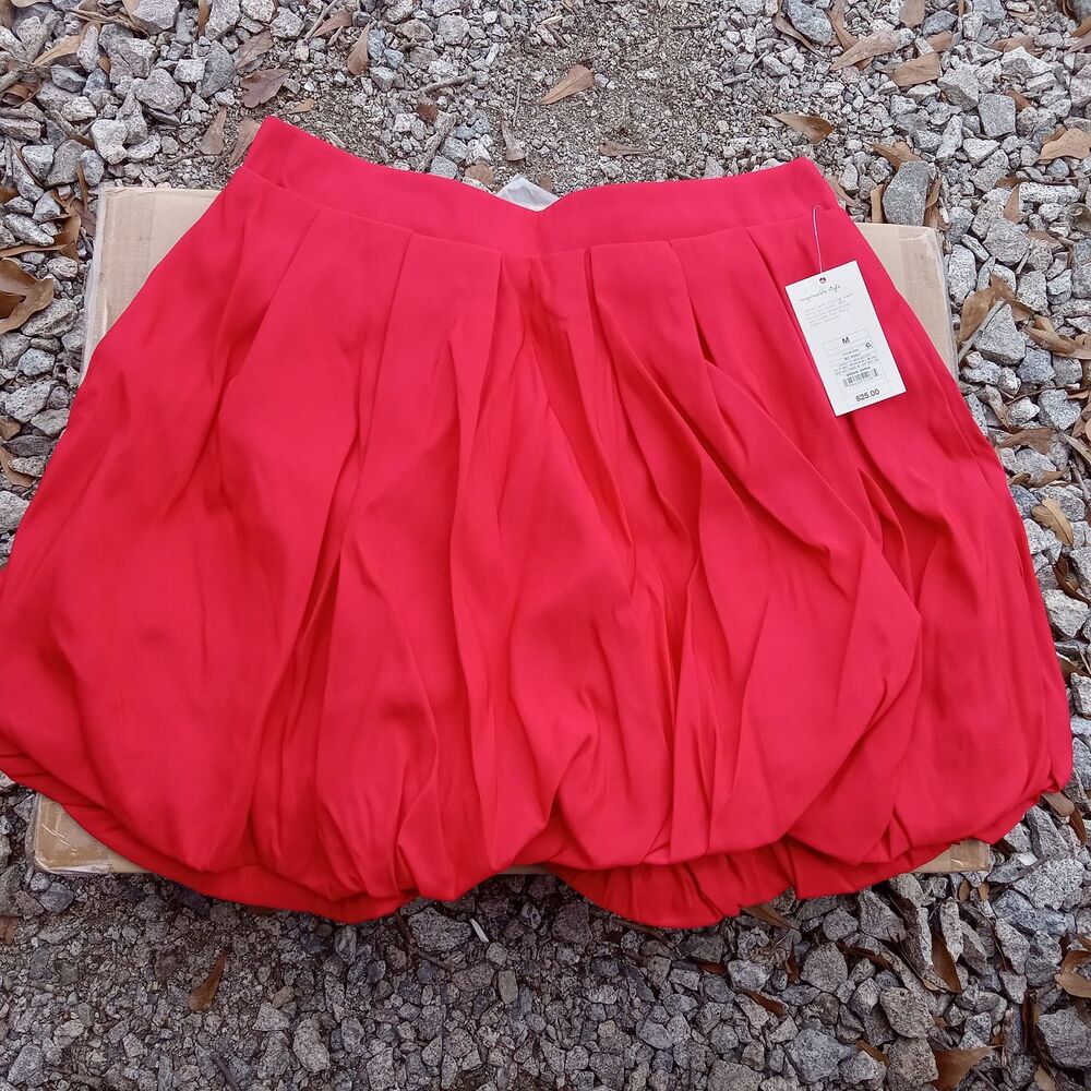 Lot of 5 NWT A New Day Women's Bubble Skirt Red Size Medium